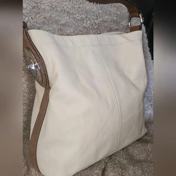 Coach Cream and Brown Hobo Bag - Picture 5 of 16